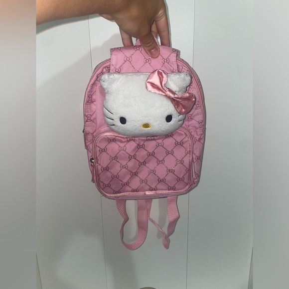 💖Vintage hello kitty backpack pink backpack plush backpack Sanrio glitter bag - Picture 17 of 17